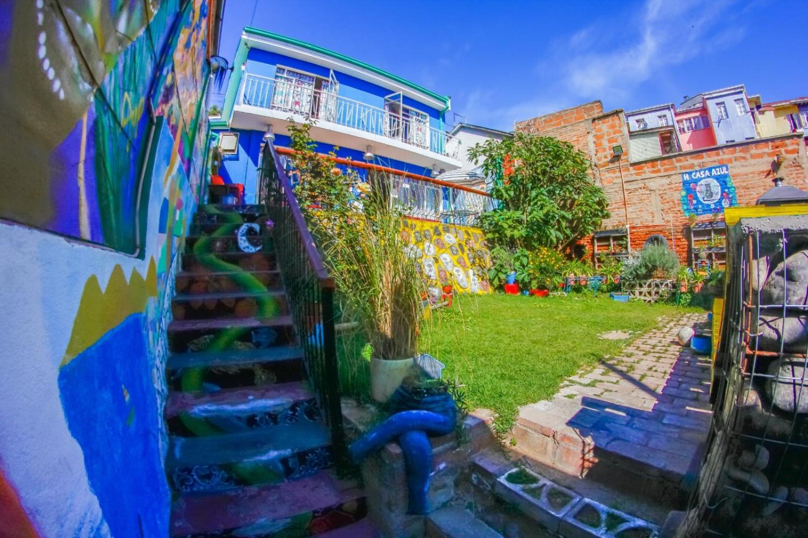 La Casa Azul Hostel Valparaíso Exteriér fotografie