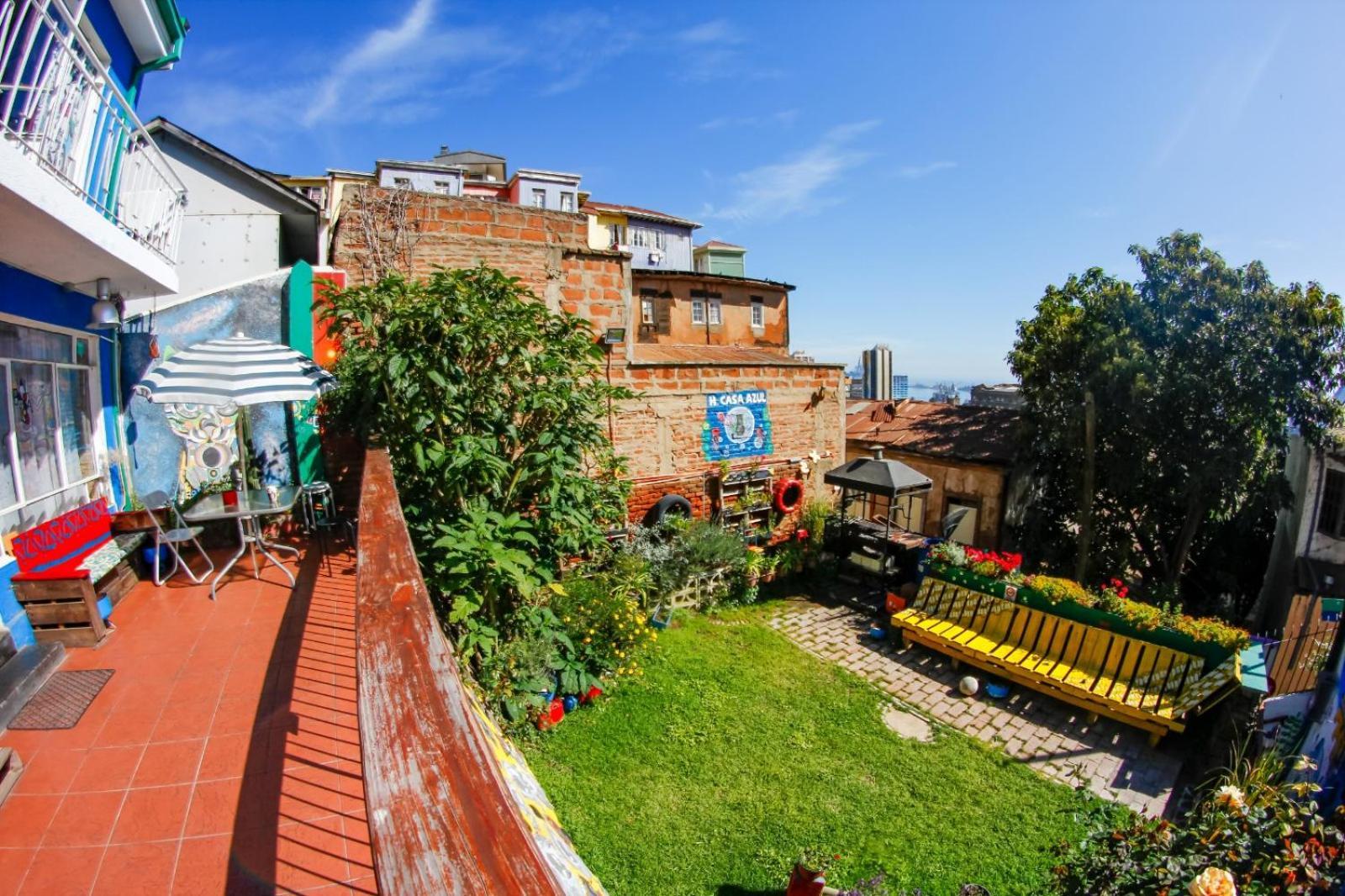 La Casa Azul Hostel Valparaíso Exteriér fotografie