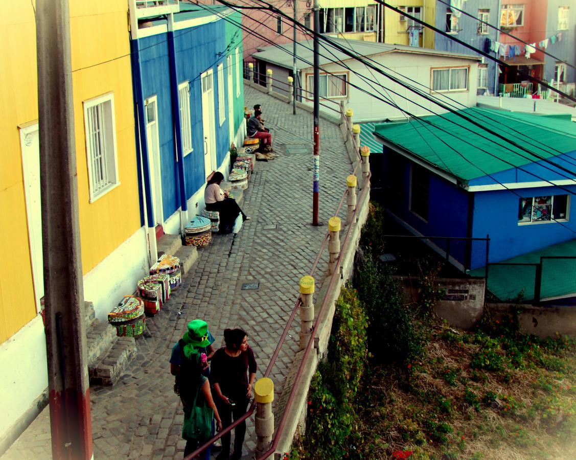La Casa Azul Hostel Valparaíso Exteriér fotografie